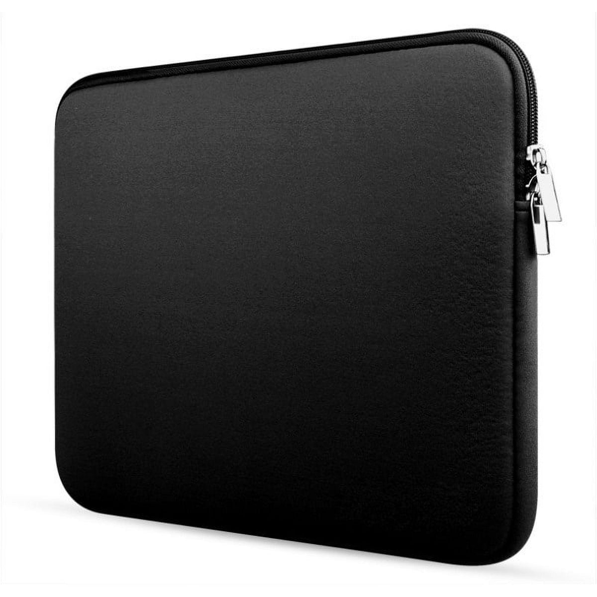 Padded Laptop Sleeve in Black for 11 to 15.6 Inch Notebooks, Water-Resistant - Image 3