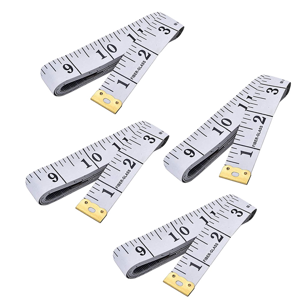 Tailoring Tape Measures, Set of 12 in White Vinyl, 150 cm Long - Image 2