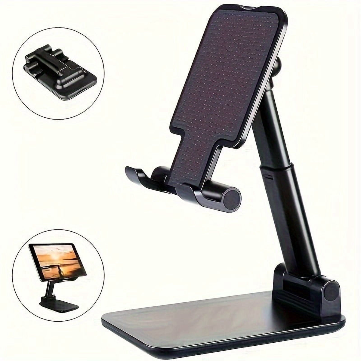 Foldable Desk Stand for Phones and Tablets with Adjustable Height and Tilt - Image 4