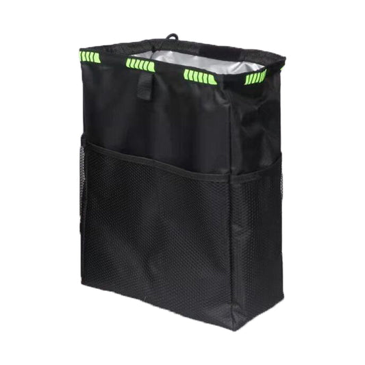 Hanging Car Trash Bag, 3.5 Gallon Capacity with Four Outer Pockets