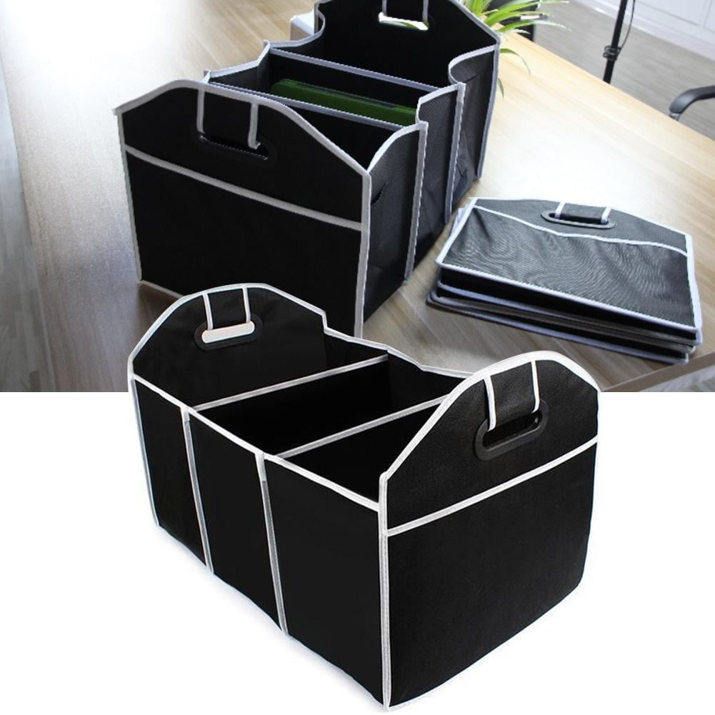 Folding Trunk Organizer with Three Compartments and Outer Pockets - Image 6