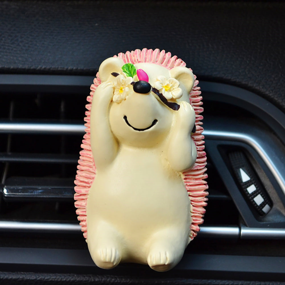 Hedgehog Air Vent Fragrance Clip in Resin, Supplied with One Scent Pad - Image 4