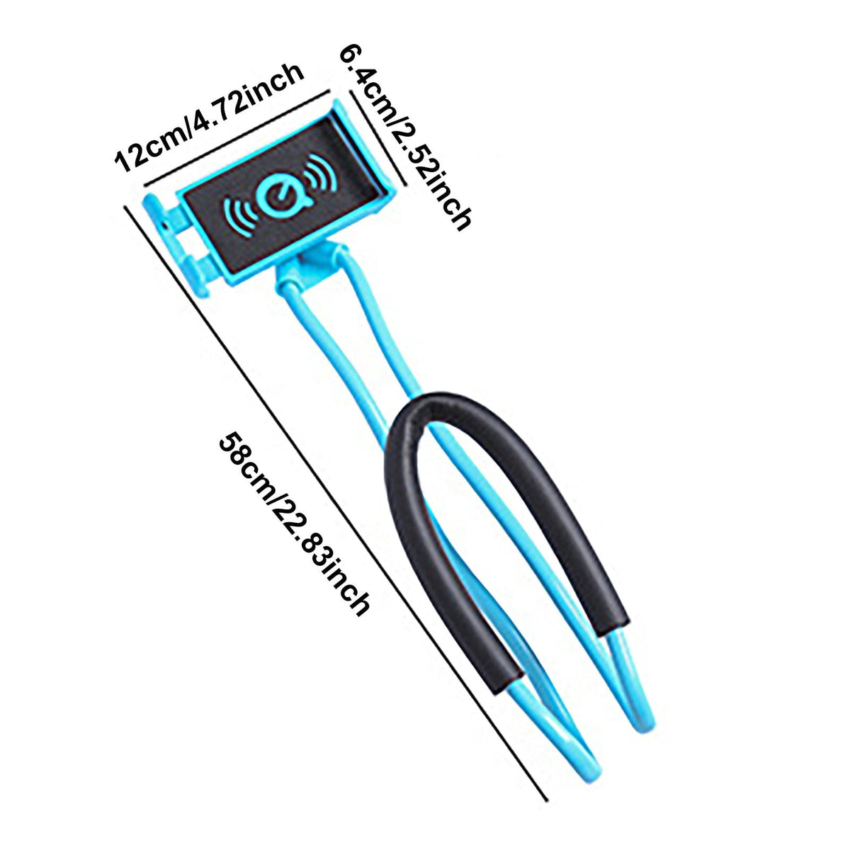 Hands-Free Neck Phone Holder with Padded Band and 360-Degree Clamp - Image 2