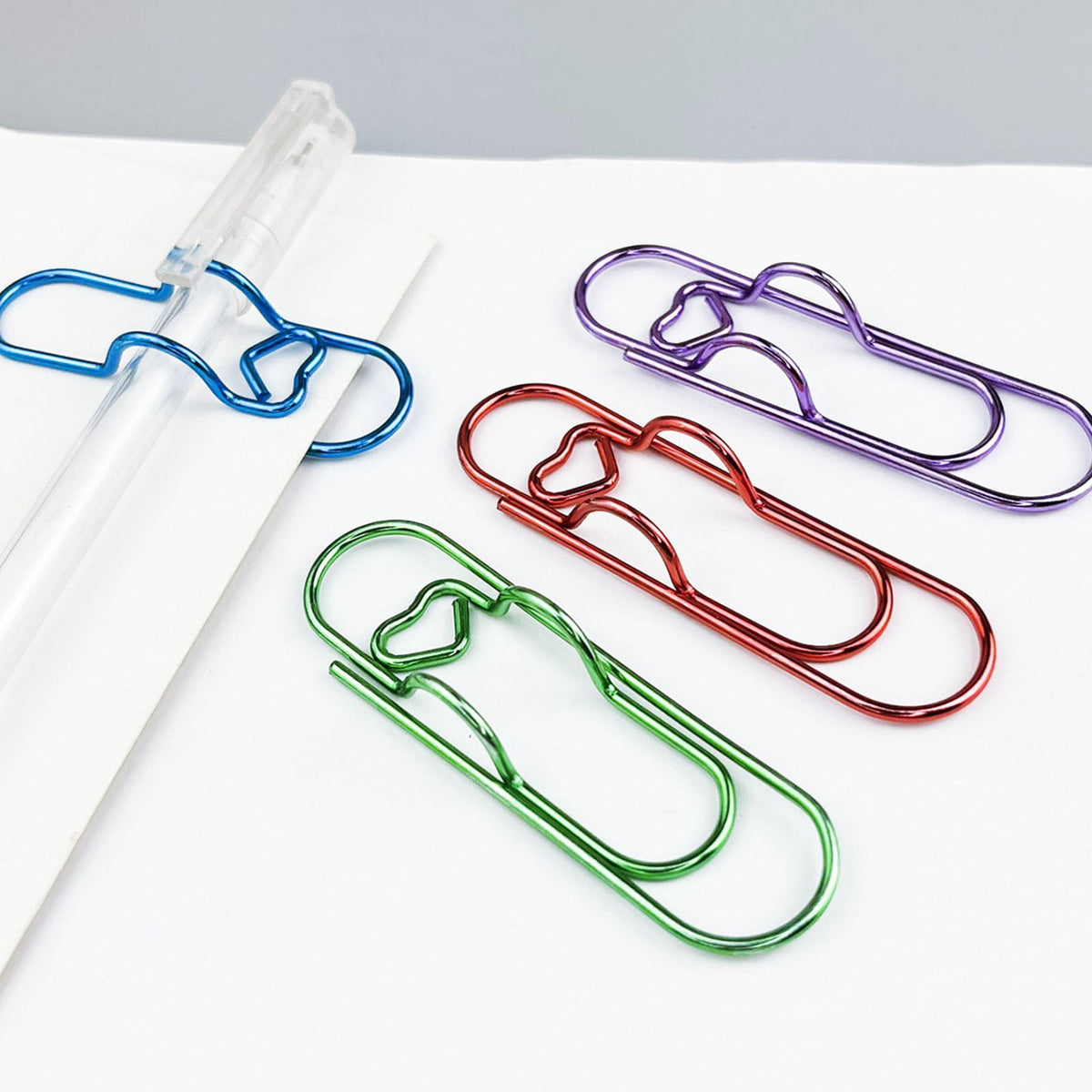 Heart-Shaped Metal Pen Clip for Notebooks, Journals and Planners - Image 5