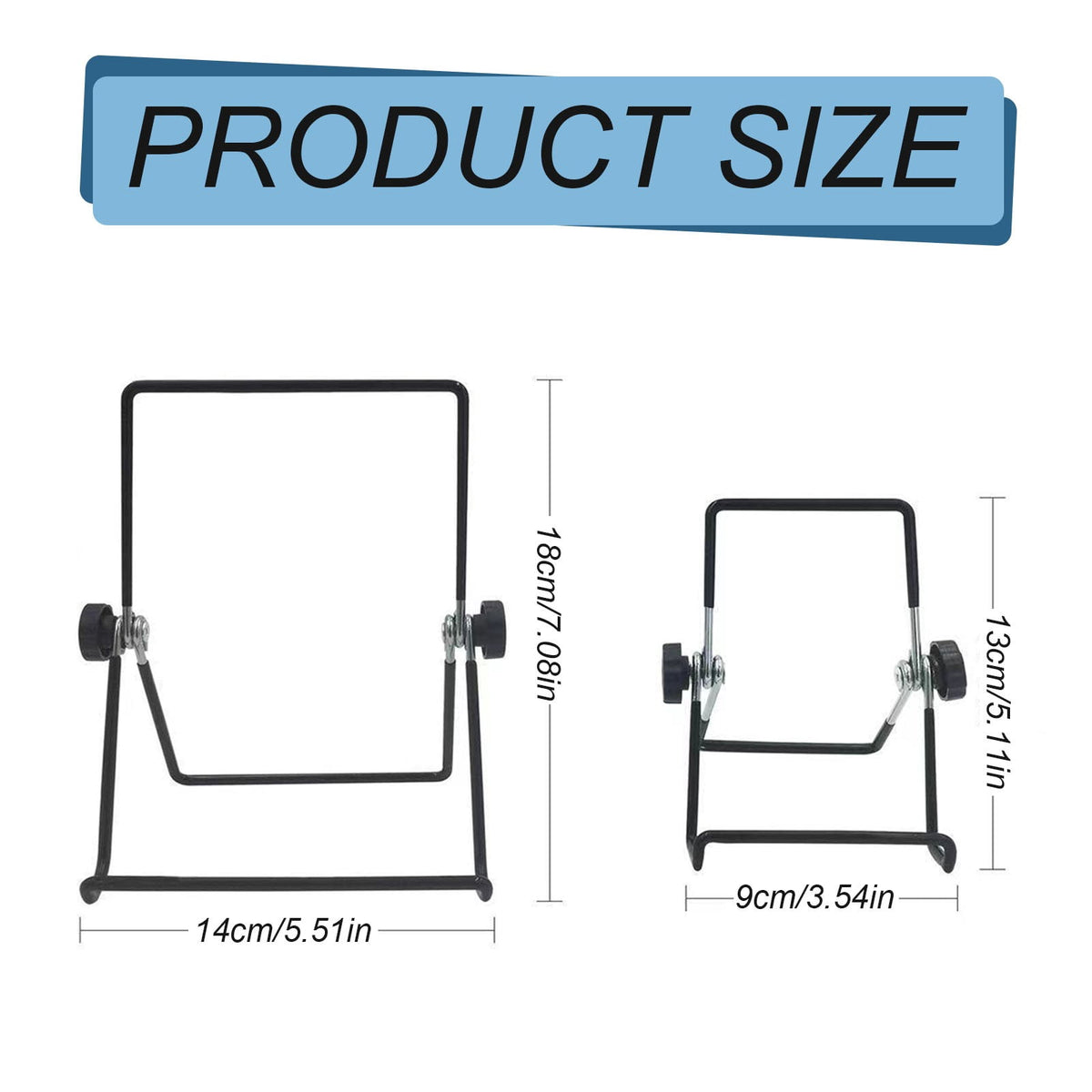 Metal Tablet Stand with 180-Degree Rotation and Multi-Angle Tilt, Folds Flat - Image 4