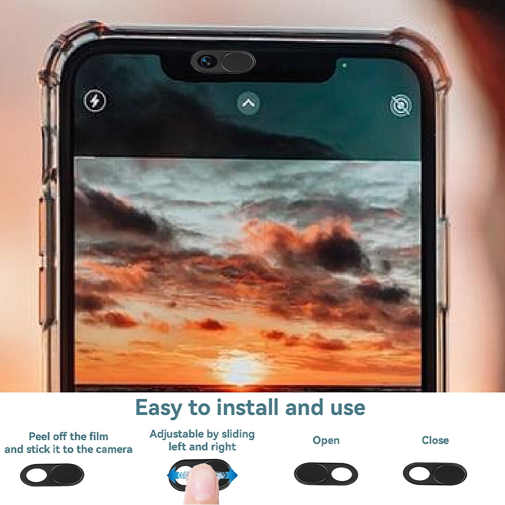 Sliding Webcam Covers in Aluminum Alloy, Three-Piece Set in Three Colors - Image 3
