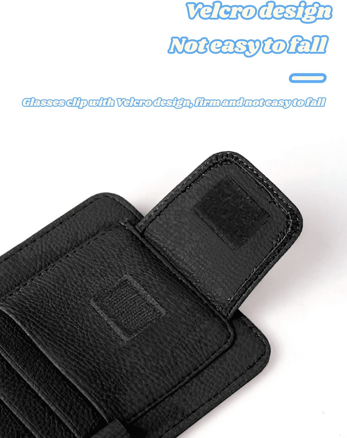 Sun Visor Organizers in Faux Leather, Two-Pack with Four Card Slots - Image 5