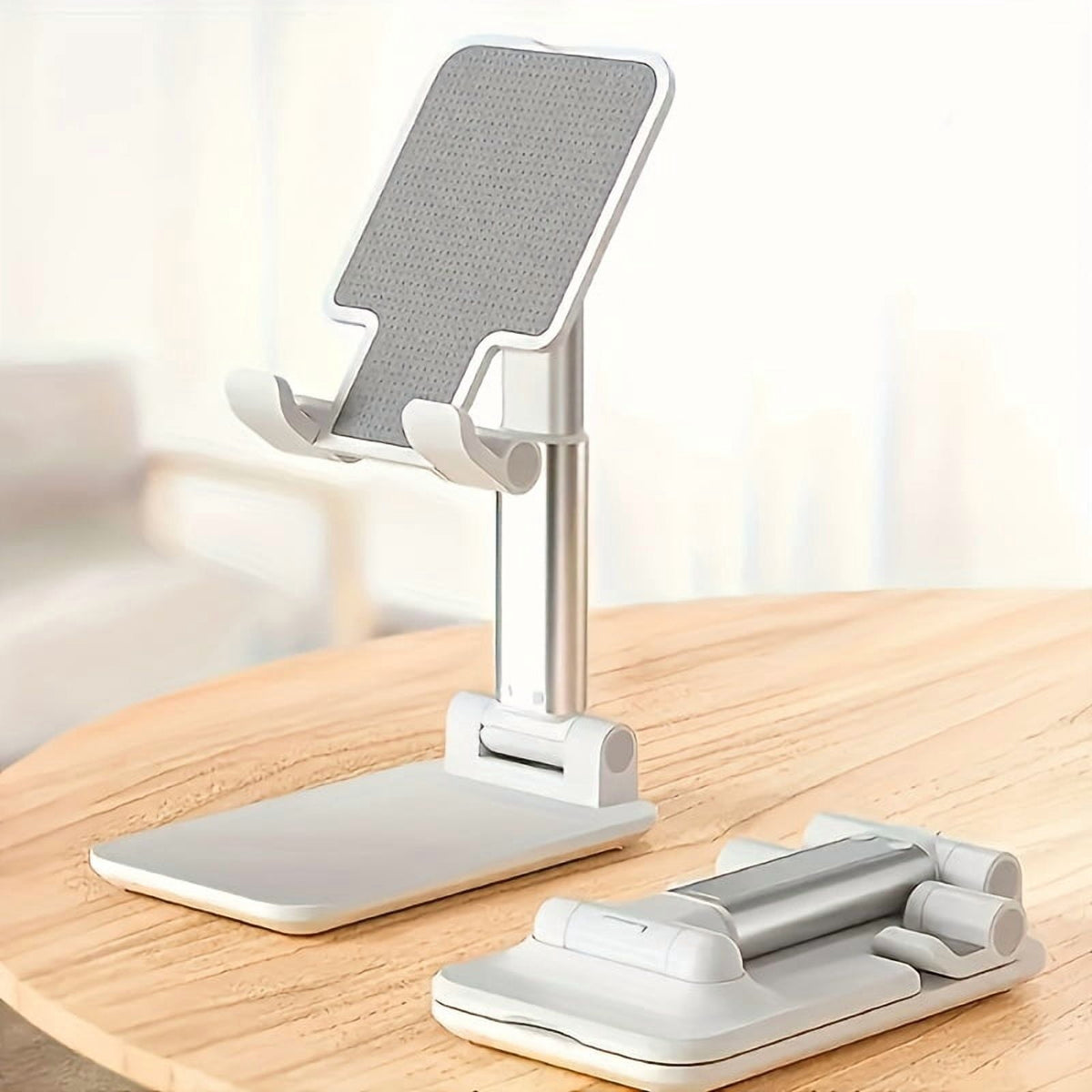 Foldable Desk Stand for Phones and Tablets with Adjustable Height and Tilt - Image 2