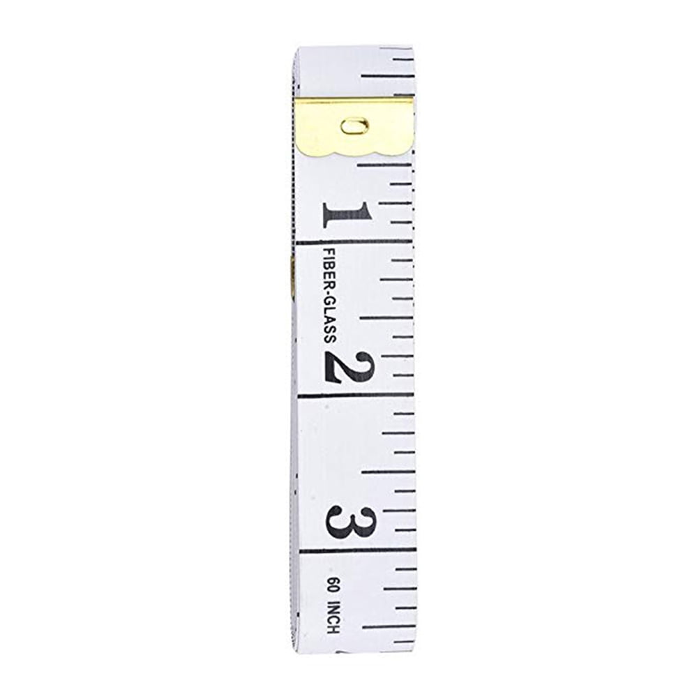 Tailoring Tape Measures, Set of 12 in White Vinyl, 150 cm Long
