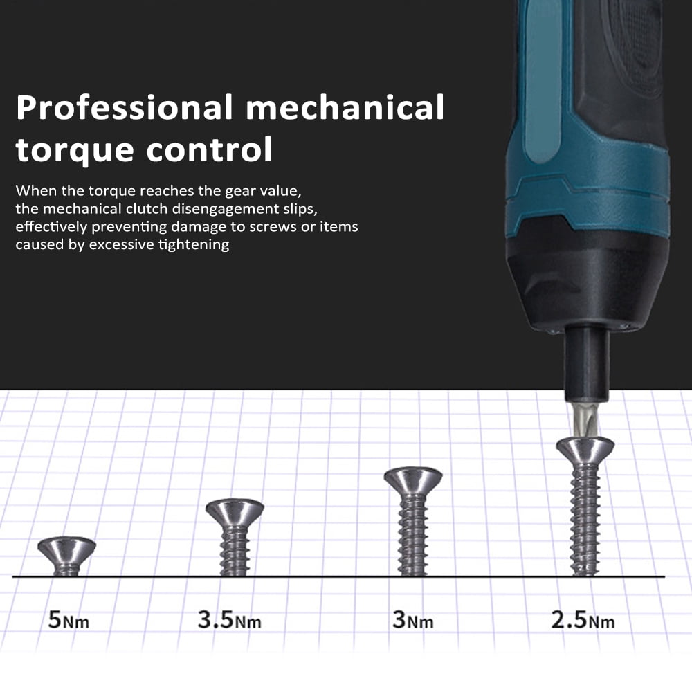 Cordless Electric Screwdriver Set with 105 Accessories, 3.6 V and 5 Nm - Image 3