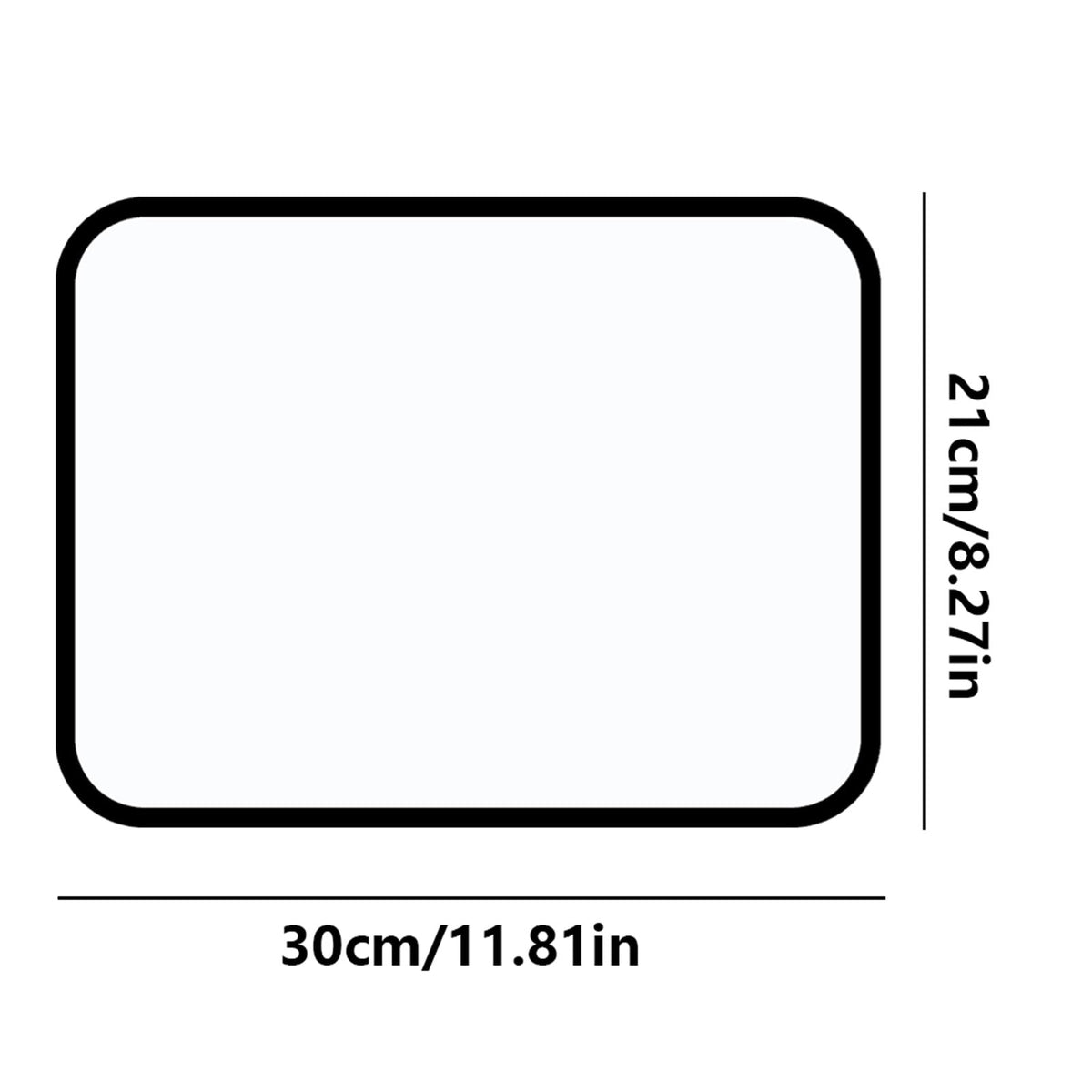 Double-Sided Magnetic Dry-Erase Board, 8 by 11 Inches in Black - Image 2
