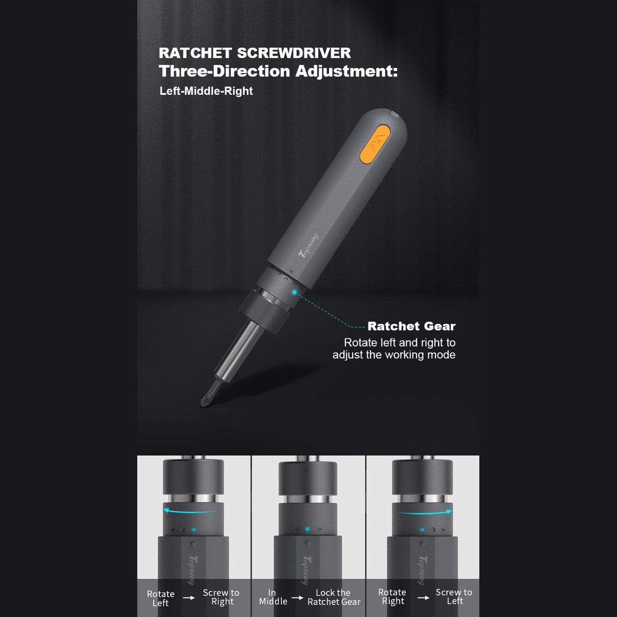 Ratcheting Screwdriver Set, 28 in 1 with Telescoping Shaft and 24 Precision Bits - Image 4