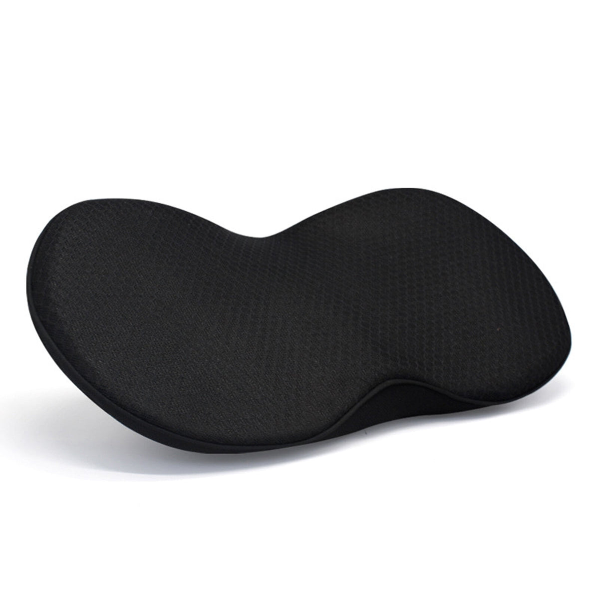 Memory Foam Wedge Seat Cushion for Drivers, Black, Removable Zip Cover