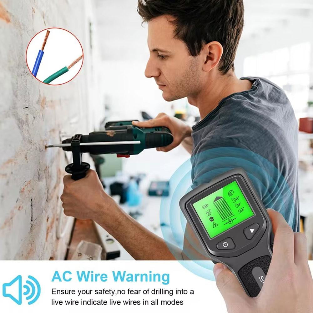 Five-in-One Wall Scanner with Backlit Display for Studs, Metal and Live Wires - Image 3