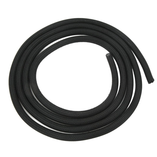 Self-Wrapping Cord Sleeve in Black, 10 Foot Length at Half-Inch Diameter