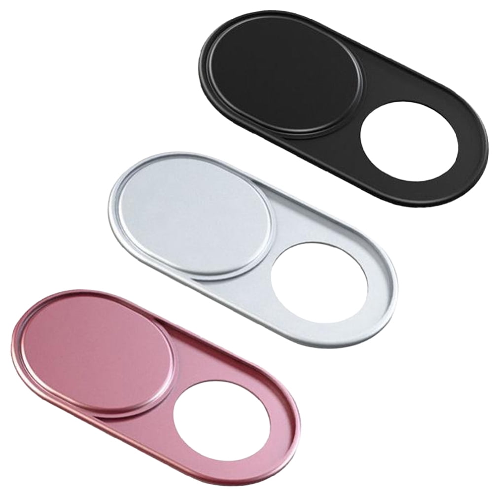 Sliding Webcam Covers in Aluminum Alloy, Three-Piece Set in Three Colors