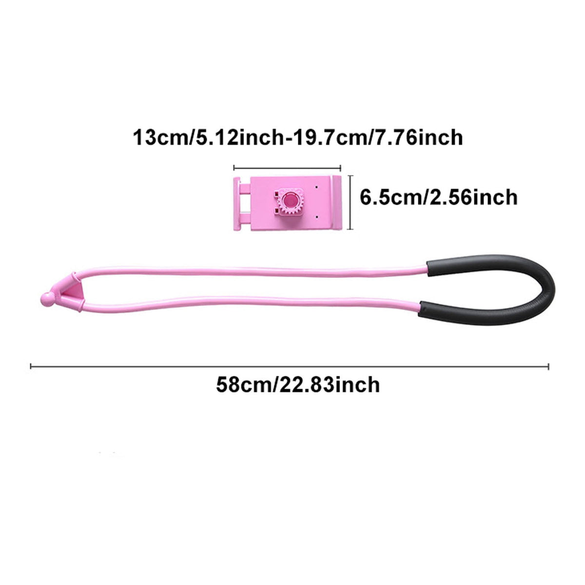 Hands-Free Neck Phone Holder with Padded Band and 360-Degree Clamp - Image 3