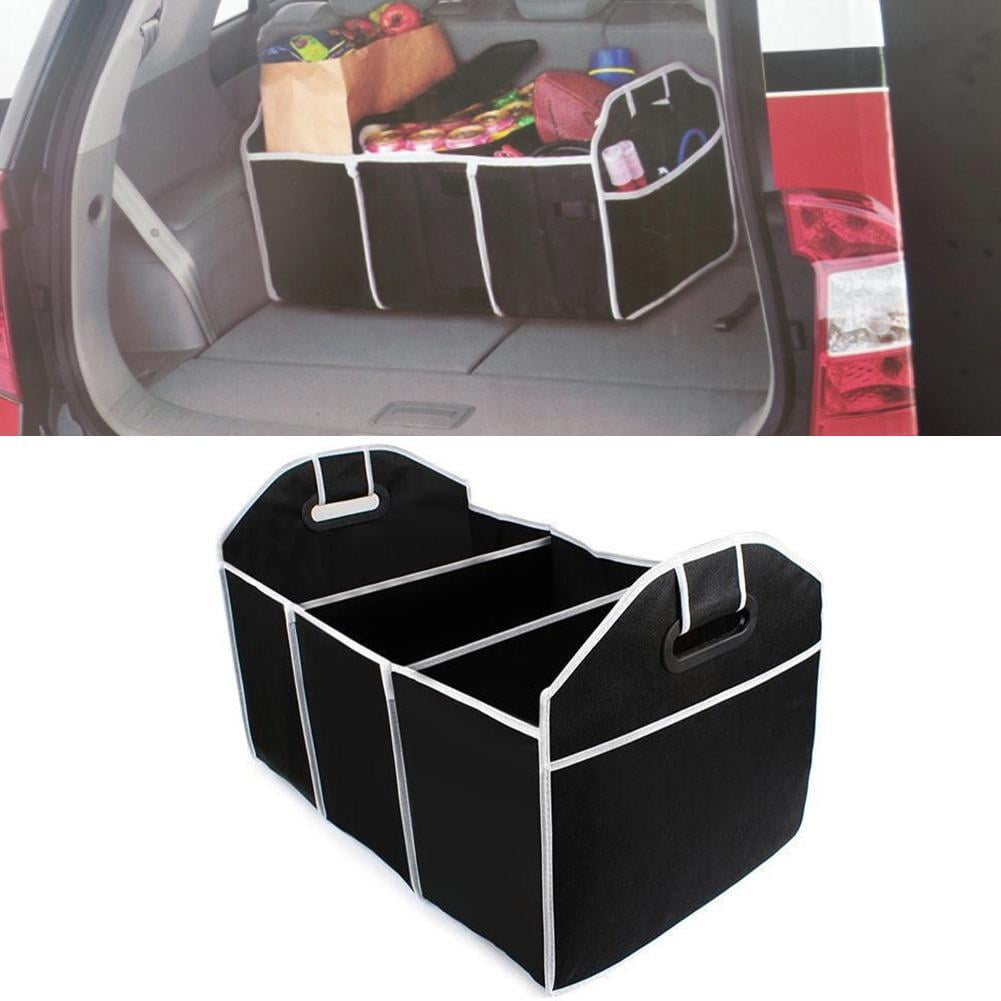 Folding Trunk Organizer with Three Compartments and Outer Pockets - Image 4