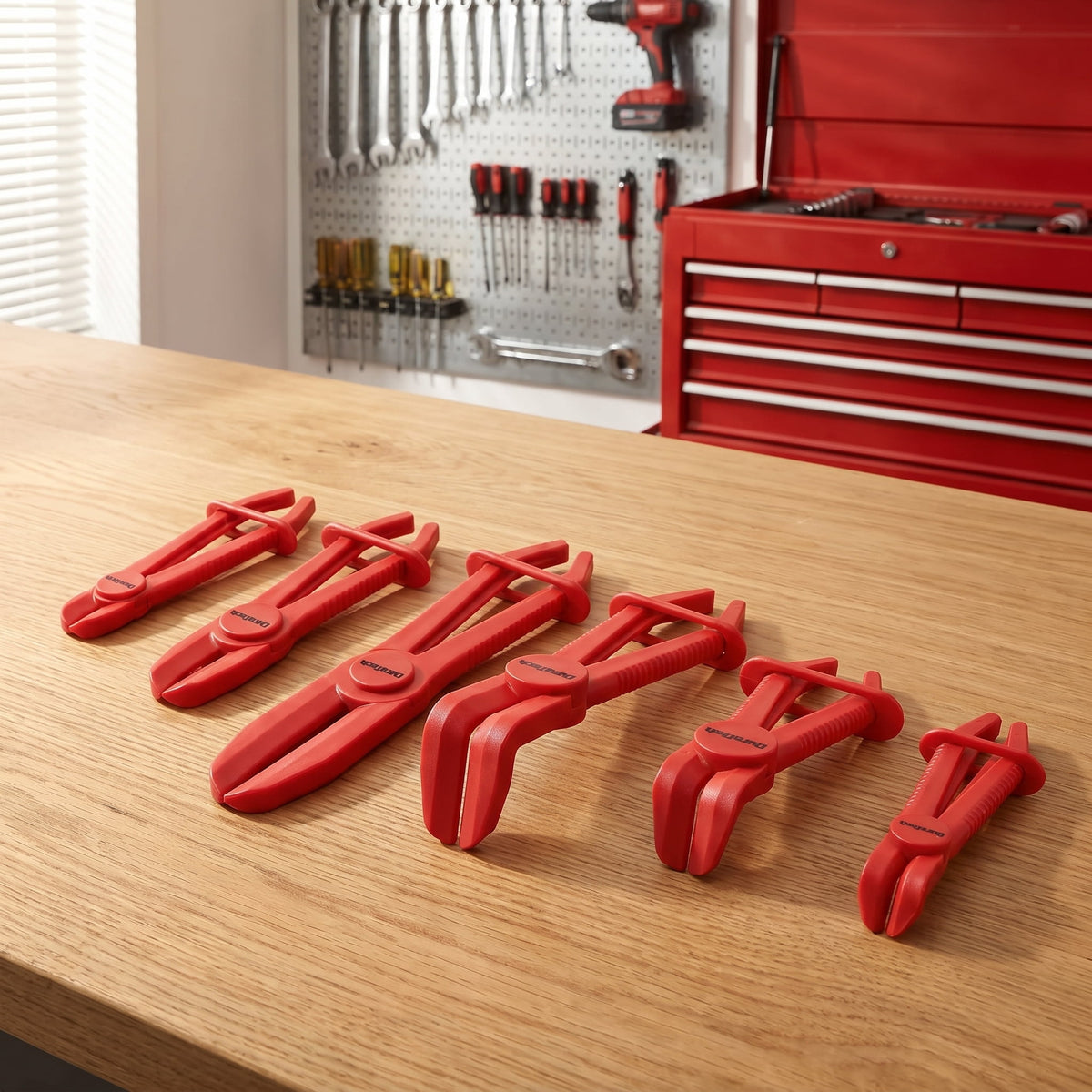 Hose Pinch-Off Pliers, Six-Piece Straight and Angled Set in Reinforced Nylon - Image 4