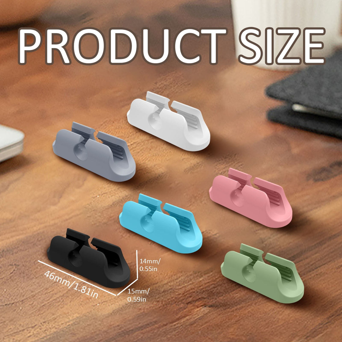 Adhesive Silicone Pen Holder in Blue, Sticks to Desks, Walls and Clipboards - Image 3