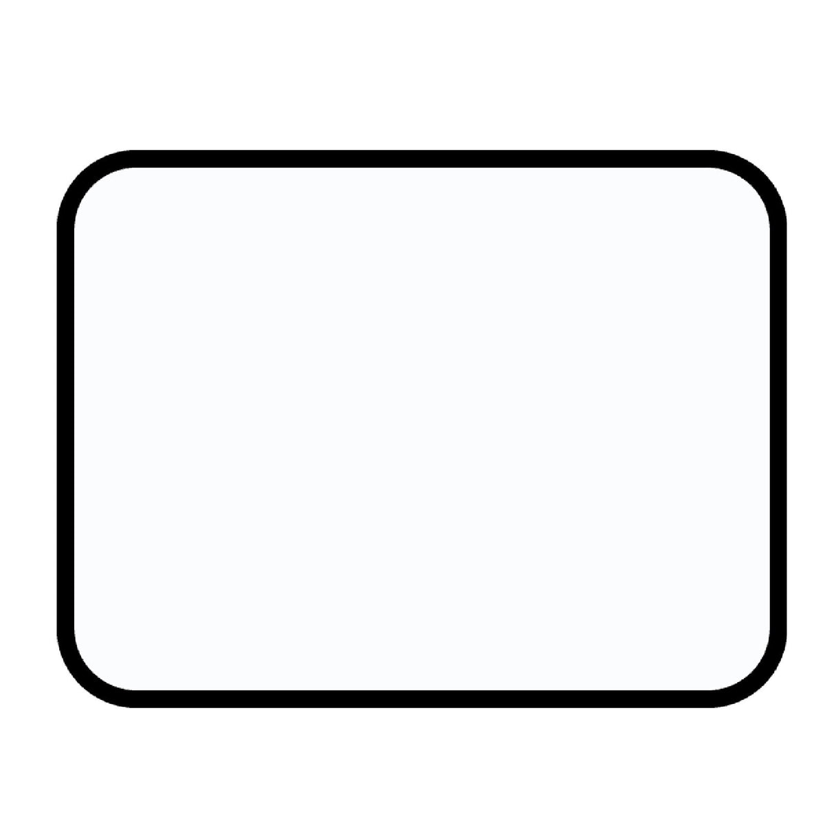 Double-Sided Magnetic Dry-Erase Board, 8 by 11 Inches in Black