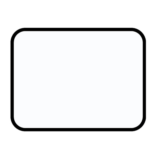 Double-Sided Magnetic Dry-Erase Board, 8 by 11 Inches in Black