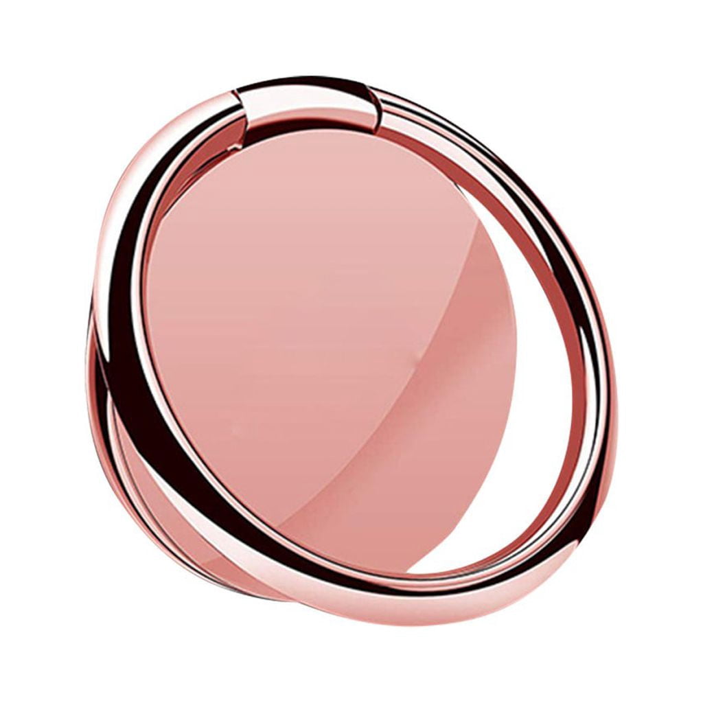 Metal Finger Ring Phone Grip in Red with Rotating Kickstand