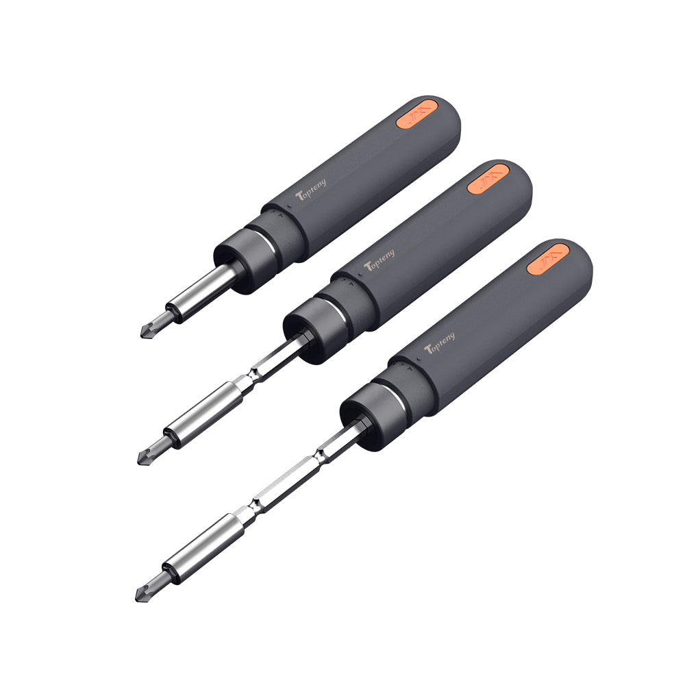 Ratcheting Screwdriver Set, 28 in 1 with Telescoping Shaft and 24 Precision Bits